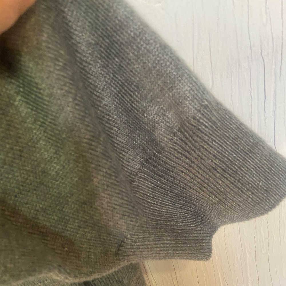 Tricots st Raphael grey cotton men’s sweater xl extra soft long sleeve argyle - Picture 5 of 5